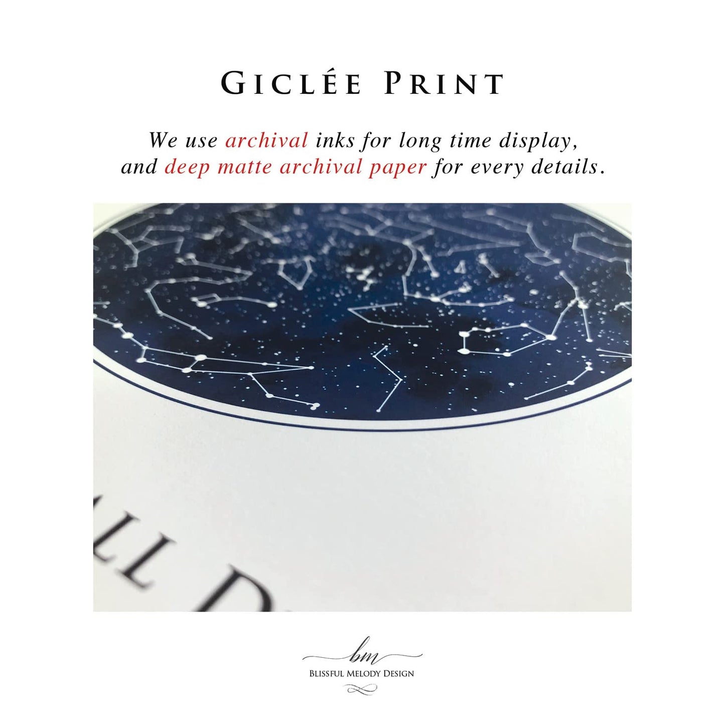 Custom 3 Sky Maps Print, Navy Watercolor Constellation Heart Shape Star Map